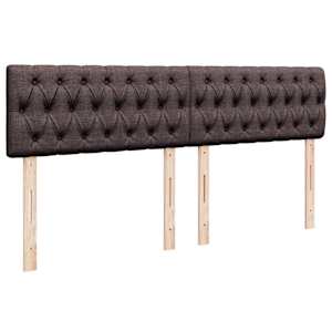 Box spring postel s matrací tmavě hnědá 180x200 cm textil - obrázek 8