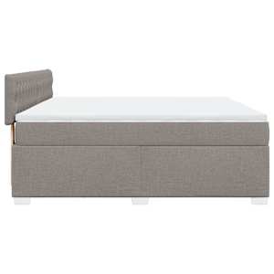 Box spring postel s matrací taupe 180x200 cm textil - obrázek 9