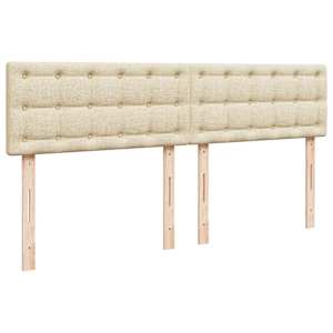 Box spring postel s matrací krémová 180x200 cm textil - obrázek 8
