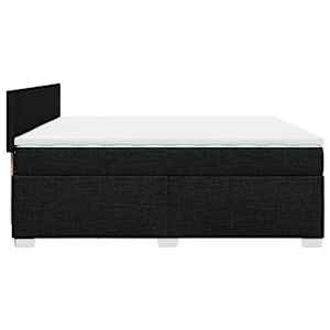 Box spring postel s matrací černá 200x200 cm textil - obrázek 9