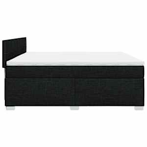 Box spring postel s matrací černá 200x200 cm textil - obrázek 9