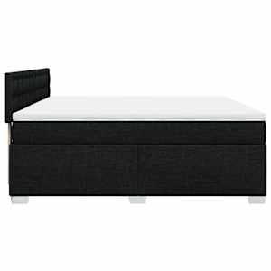 Box spring postel s matrací černá 200x200 cm textil - obrázek 9
