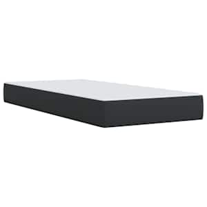 Box spring postel s matrací černá 80 x 200 cm umělá kůže - obrázek 10