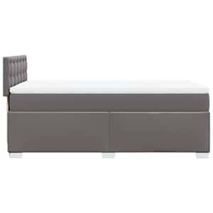 Box spring postel s matrací šedá 80 x 200 cm umělá kůže - obrázek 5