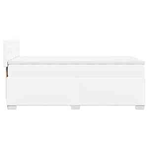 Box spring postel s matrací bílá 90x190 cm umělá kůže - obrázek 5