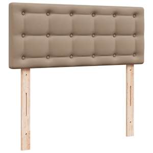 Box spring postel s matrací cappuccino 90x190 cm umělá kůže - obrázek 7