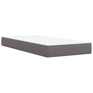 Box spring postel s matrací šedá 100x200 cm umělá kůže - obrázek 10