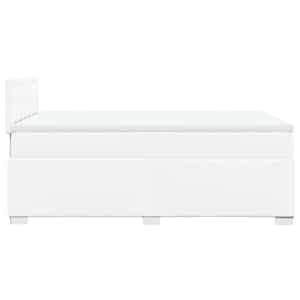 Box spring postel s matrací bílá 120x190 cm umělá kůže - obrázek 5