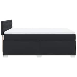 Box spring postel s matrací černá 160x200 cm umělá kůže - obrázek 5