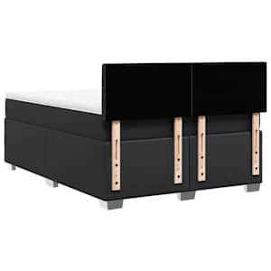 Box spring postel s matrací černá 160x200 cm umělá kůže - obrázek 6