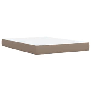 Box spring postel s matrací cappuccino 160x200 cm umělá kůže - obrázek 8
