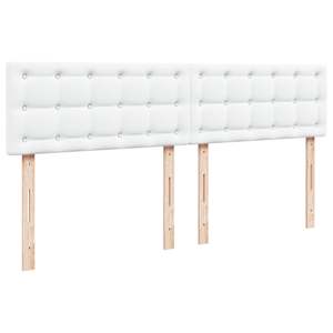 Box spring postel s matrací bílá 180x200 cm umělá kůže - obrázek 7