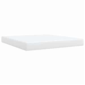 Box spring postel s matrací bílá 180x200 cm umělá kůže - obrázek 10