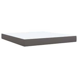 Box spring postel s matrací šedá 180x200 cm umělá kůže - obrázek 10