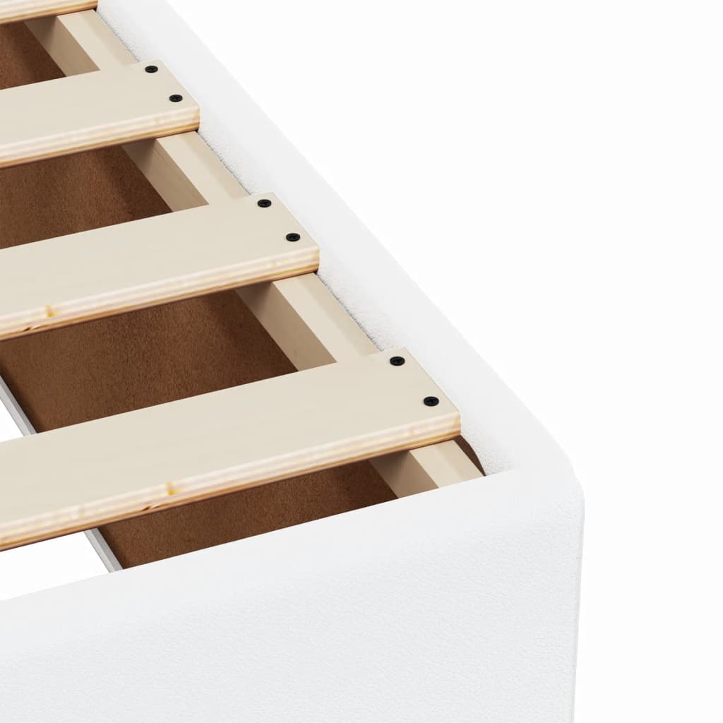 Boxspringbett Polsterbett Bett Bettgestell mit soldes Matratze Kunstleder vidaXL