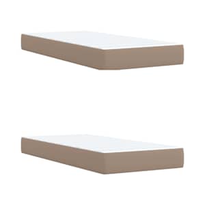 Box spring postel s matrací cappuccino 200 x 200 cm umělá kůže - obrázek 10