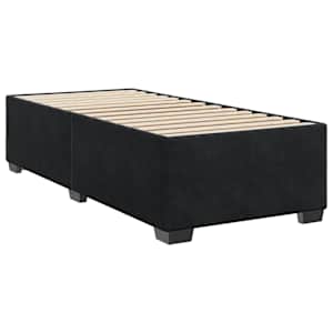 Box spring postel s matrací černá 80 x 200 cm samet - obrázek 8
