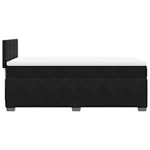 Box spring postel s matrací černá 80 x 200 cm samet - obrázek 5