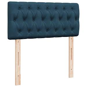 Box spring postel s matrací tmavě modrá 80 x 200 cm samet - obrázek 7