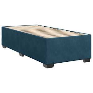 Box spring postel s matrací tmavě modrá 80 x 200 cm samet - obrázek 10