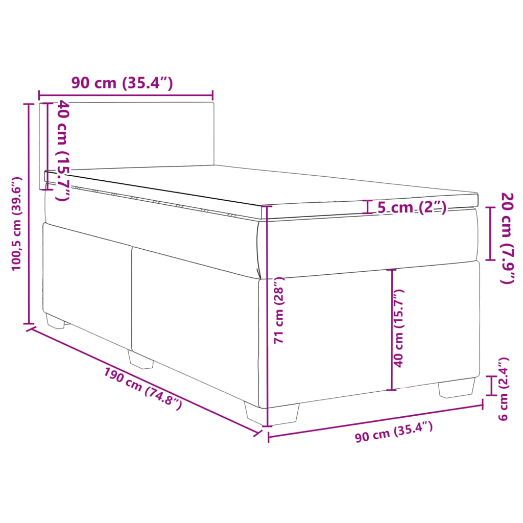plain degsign / 90 x 190 cm - Billede 13