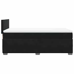 Box spring postel s matrací černá 90x190 cm samet - obrázek 9
