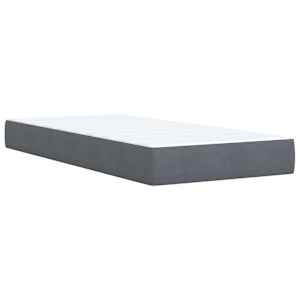 Box spring postel s matrací tmavě šedá 90x190 cm samet - obrázek 6