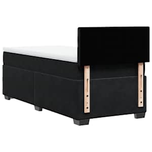 Box spring postel s matrací černá 90x190 cm samet - obrázek 10