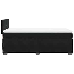 Box spring postel s matrací černá 90x190 cm samet - obrázek 9
