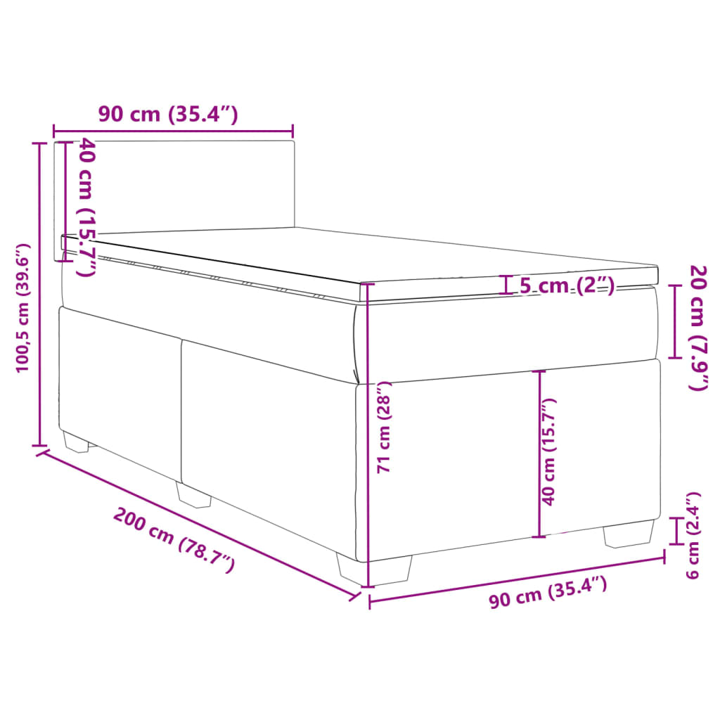plain degsign / 90 x 200 cm - Billede 13