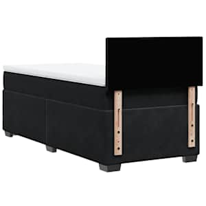Box spring postel s matrací černá 100x200 cm samet - obrázek 10