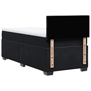 Box spring postel s matrací černá 100x200 cm samet - obrázek 10