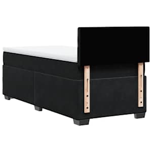 Box spring postel s matrací černá 100x200 cm samet - obrázek 10