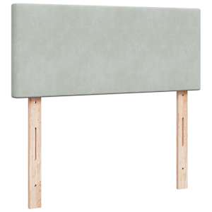 Box spring postel s matrací světle šedá 120x190 cm samet - obrázek 8