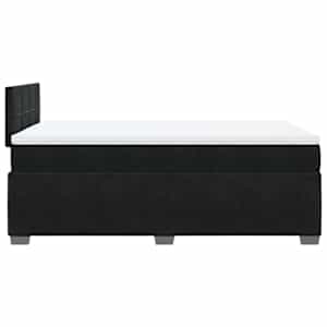 Box spring postel s matrací černá 120 x 190 cm samet - obrázek 9