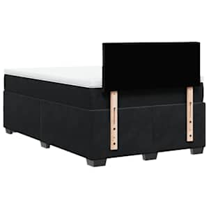 Box spring postel s matrací černá 120 x 190 cm samet - obrázek 10