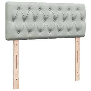 Box spring postel s matrací světle šedá 120x190 cm samet - obrázek 8
