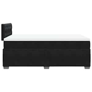 Box spring postel s matrací černá 120 x 190 cm samet - obrázek 9