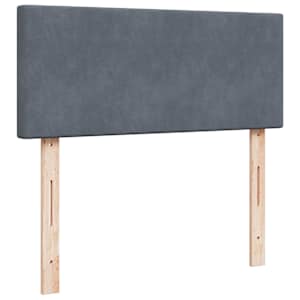 Box spring postel s matrací tmavě šedá 120 x 200 cm samet - obrázek 8