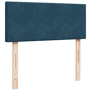 Box spring postel s matrací tmavě modrá 120 x 200 cm samet - obrázek 8