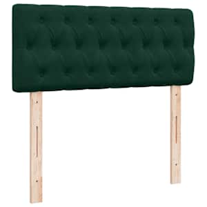 Box spring postel s matrací tmavě zelená 120 x 200 cm samet - obrázek 8