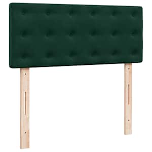 Box spring postel s matrací tmavě zelená 120 x 200 cm samet - obrázek 8
