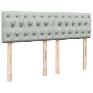 Box spring postel s matrací světle šedá 140x190 cm samet - obrázek 8