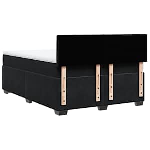 Box spring postel s matrací černá 140 x 190 cm samet - obrázek 10