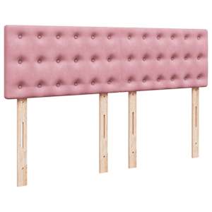 Box spring postel s matrací růžová 140x190 cm samet - obrázek 8