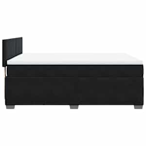 Box spring postel s matrací černá 140x200 cm samet - obrázek 9