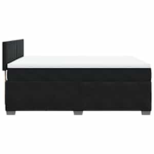 Box spring postel s matrací černá 160x200 cm samet - obrázek 9