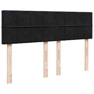 Box spring postel s matrací černá 160x200 cm samet - obrázek 8