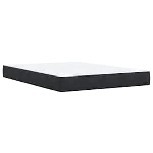 Box spring postel s matrací černá 160x200 cm samet - obrázek 6