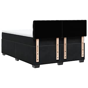 Box spring postel s matrací černá 160x200 cm samet - obrázek 10